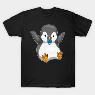 Penguin Baby Pacifier T-Shirt